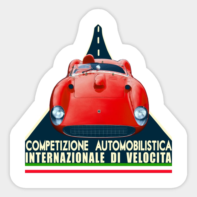 scuderia 335 spyder Sticker by retroracing